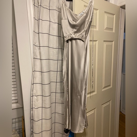 Reformation Silver Satin Dress - Picture 11 of 11
